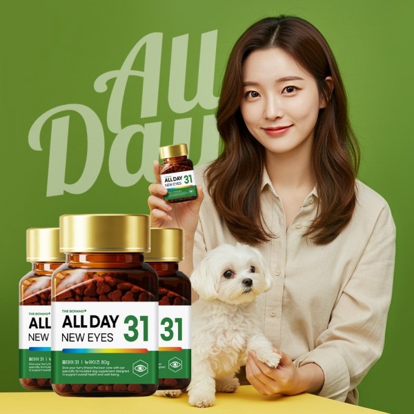 페오펫몰,[댕린이특가]더보양 올데이31 뉴아이즈 강아지 눈 영양제 눈물자국 냄새 눈건강 착색 백내장 루테인 160정 x 3개