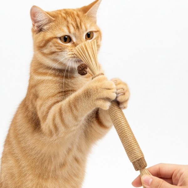 페오펫몰,[댕썸머특가]더보양 마따따비 스트레스 치석제거 위장건강 고양이 수제 장난감 보양묘술 4팩(8개)