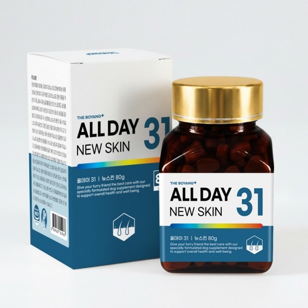 페오펫몰,[따스한특가]더보양 올데이31 뉴스킨 강아지 피부 피모 영양제 아토피 습진 건조 모질 보습 건강관리