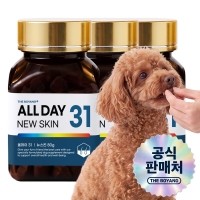 [따스한특가]더보양 올데이31 뉴스킨 강아지 피부 피모 영양제 아토피 습진 건조 모질 보습 건강관리 160정 x 3개