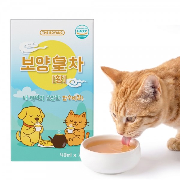 페오펫몰,더보양 강아지 고양이 보약 영양음료 보양황차 40ml x 7개
