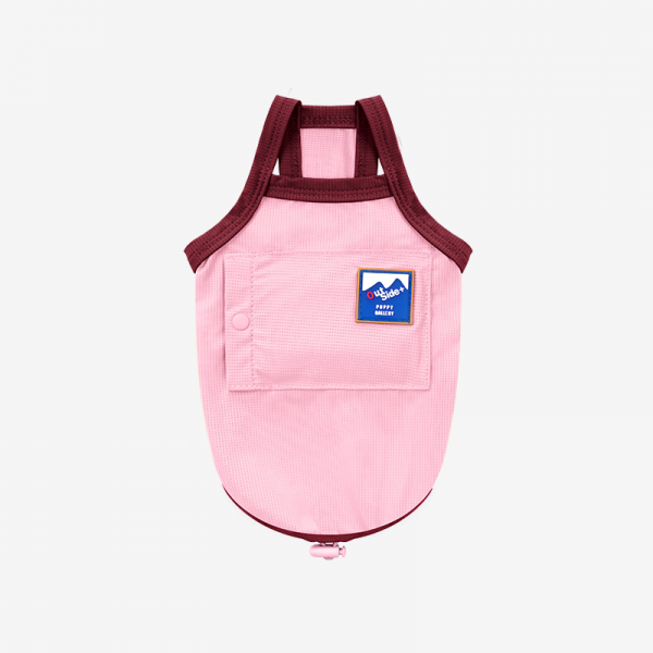 페오펫몰,[퍼피갤러리] 아웃사이드+ 쿨링 탱크탑 핑크