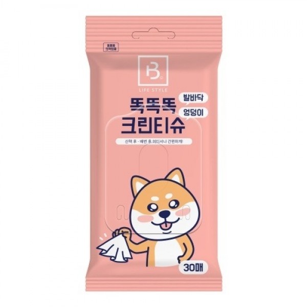 페오펫몰,브리더랩 똑똑크린티슈30매(발바닥&엉덩이) [1BOX/12개입] [최저가]