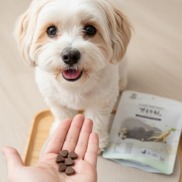 페오펫몰,펫테일 럽앤힐 견분무취 바이탈밸런스 강아지 간식 변냄새 제거 장건강 유산균 영양간식
