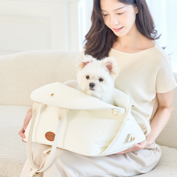 페오펫몰,펫테일 아늑백 강아지 이동가방 3WAY 퀄팅 패션 숄더백 카시트 방석 산책