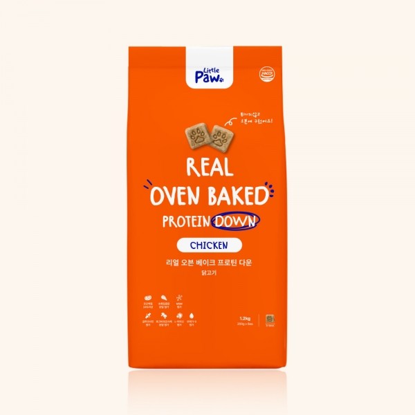 페오펫몰,리틀포우 오븐베이크 에어드라이 강아지 사료 프로틴다운 1.2kg, 1개