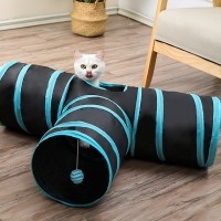 루디펫 고양이 터널 숨숨집 장난감 놀이터 캣터널 T자형