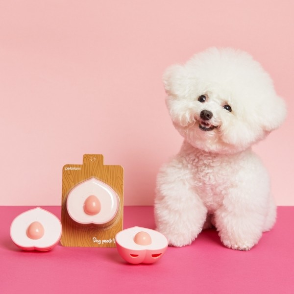 페오펫몰,펫토리아 강아지 노즈워크 장난감 복숭아