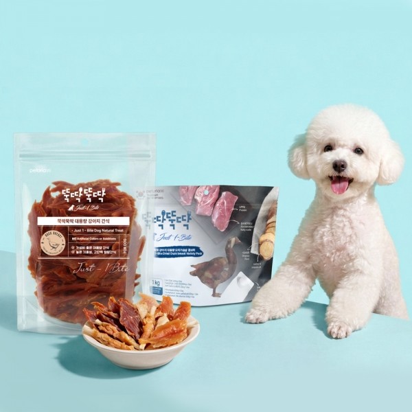 펫토리아 뚝딱뚝딱 대용량 강아지 간식 치킨 오리 육포 1kg 12종
