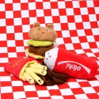 올치 강아지 터그 장난감 파이브도그즈 햄버거 세트 (햄버거,감자튀김,콜라)