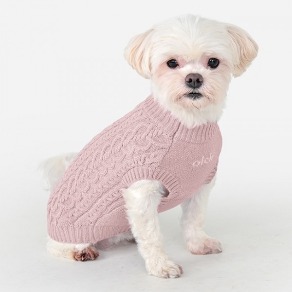 페오펫몰,#신상특가 올치 부드럽고 따뜻하게 하트 꽈배기 니트 2종