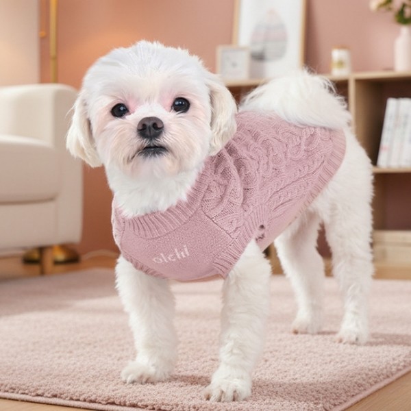 페오펫몰,#신상특가 올치 부드럽고 따뜻하게 하트 꽈배기 니트 2종