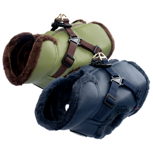 페오펫몰,#신상특가 퍼피아 따뜻한 겨울외출용 윈터 V 하네스 2종