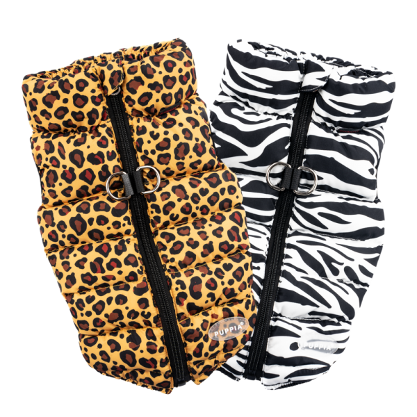 페오펫몰,#신상특가 퍼피아 와일드 푸퍼 경량 하네스 일체형 패딩 조끼 2종