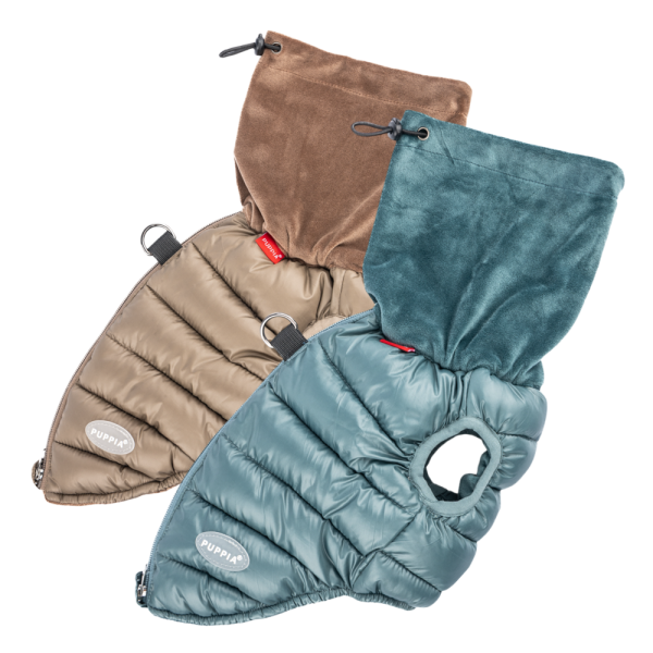 페오펫몰,#신상특가 퍼피아 글래셔 스누드 푸퍼 일체형 경량 패딩조끼 2종