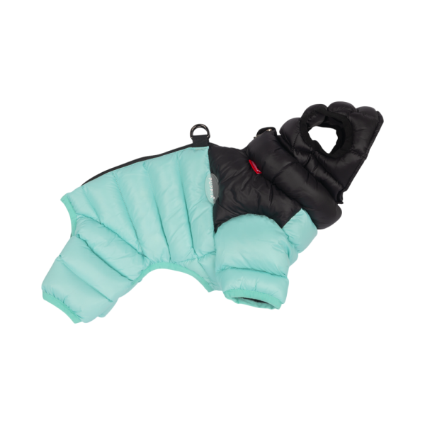 페오펫몰,#신상특가 퍼피아 가볍고 따뜻한 퀼팅 후드 알파인 푸퍼 올인원 패딩