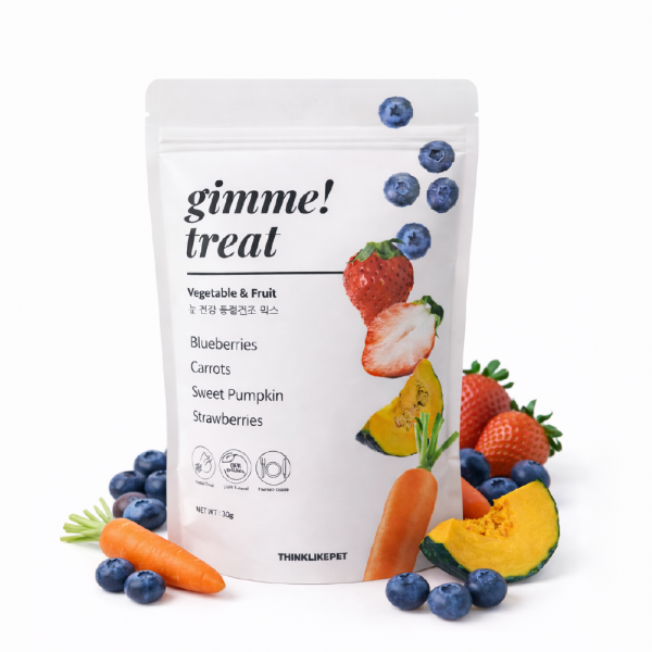 씽크라이크펫 김미트릿 믹스 강아지 동결건조간식 눈건강, 30g, 1개