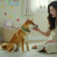 [여름맞이특가] 예보들 시바견목걸이 강아지방울목걸이 강아지산책목줄 강아지악세사리 강아지인식표 반려동물산책 고양이방울목걸이
