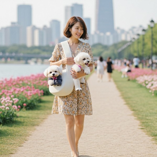 페오펫몰,[여름맞이특가]  예보들 강아지 슬링백 포대기 이동가방 이동장
