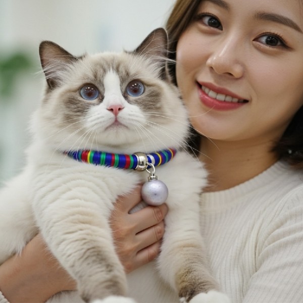 페오펫몰,예보들 고양이 방울 목걸이 반려묘목걸이 악세사리 목줄 반려동물산책