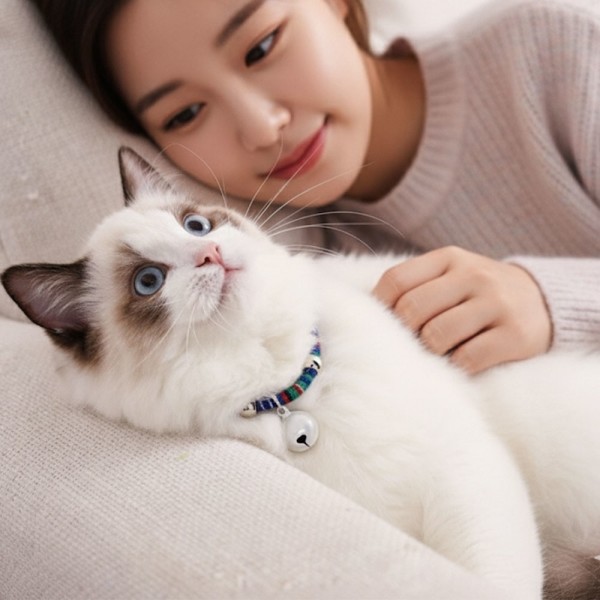 페오펫몰,예보들 고양이 방울 목걸이 반려묘목걸이 악세사리 목줄 반려동물산책