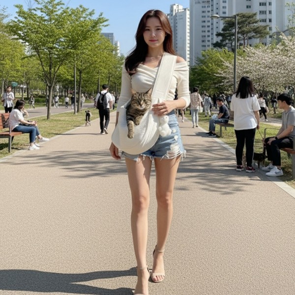 페오펫몰,[보름달특가] 예보들 강아지 슬링백 포대기 이동가방 이동장