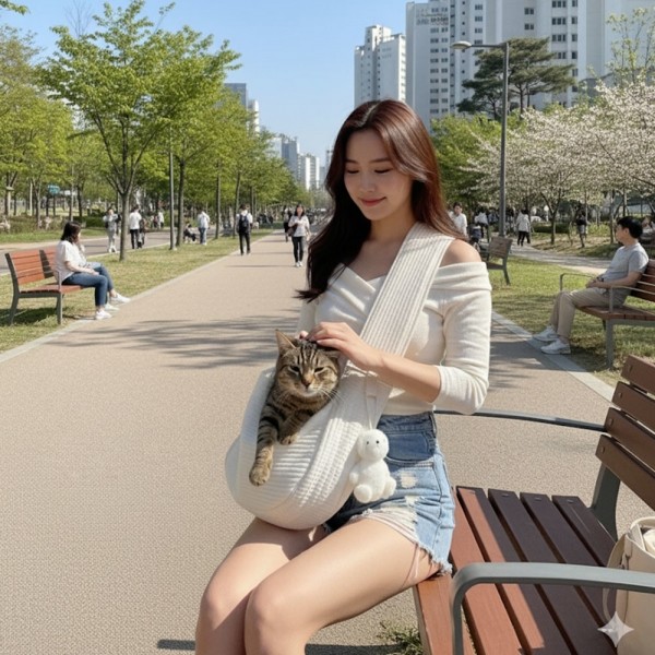 페오펫몰,[보름달특가] 예보들 강아지 슬링백 포대기 이동가방 이동장