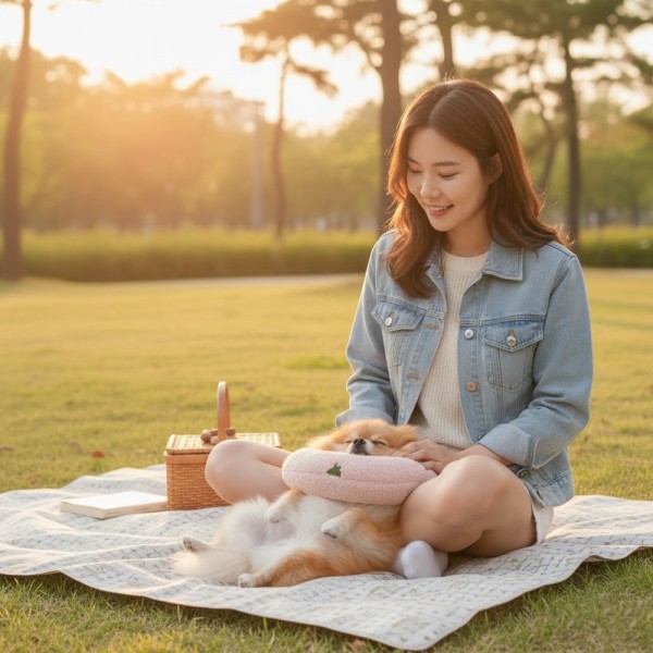 페오펫몰,예보들 강아지 고양이 머리쿠션 반려동물 목베개 애견베개 목뼈보호