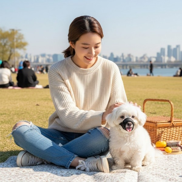 페오펫몰,예보들 강아지 투명입마개 짖음방지기 대형견입마개 소형견입마개