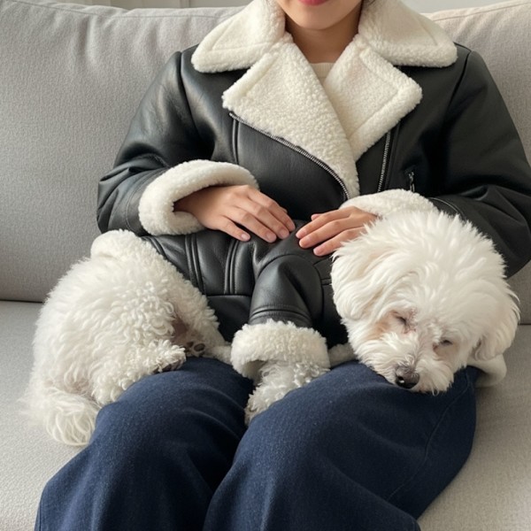 페오펫몰,예보등 강아지 무스탕 강아지 올인원 방한복