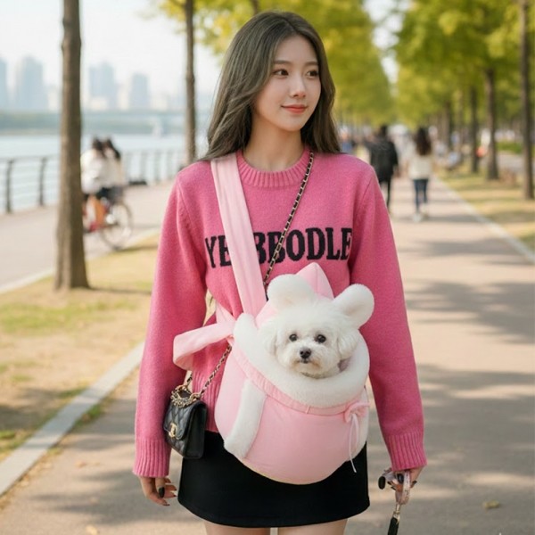 페오펫몰,[새해특가] 예보들 강아지 앞가방 슬링백 이동가방 산책용품 야외용품 아기띠  새끼 강아지
