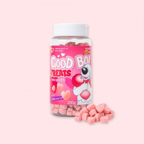 페오펫몰,슈퍼포우 저칼로리 간식 굿보이트릿 딸기 200g