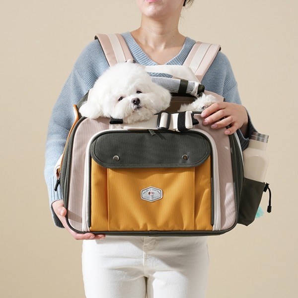 [힛찌] 더모어 보스턴 백팩 강아지 고양이 이동가방 이동장 앞가방 캐리어