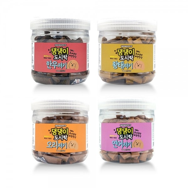 페오펫몰,네이처펫 모모펫 댕댕이 도시락 국내산 수제간식 4종 400g