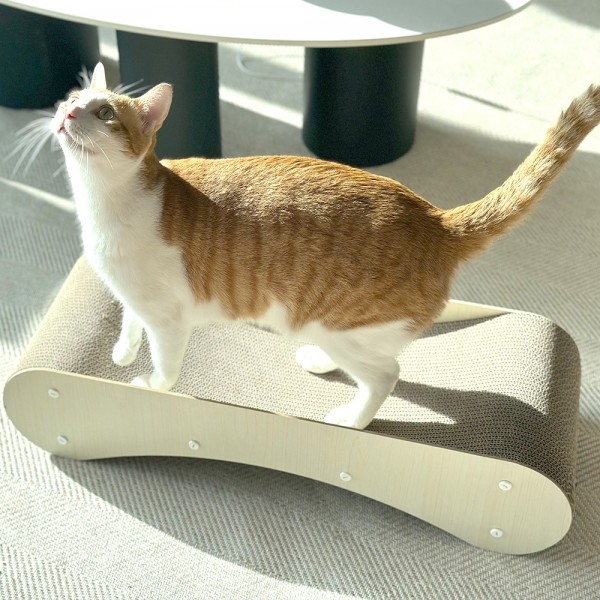 페오펫몰,네이처펫 더블 웨이브 대형 스크래처 76cm