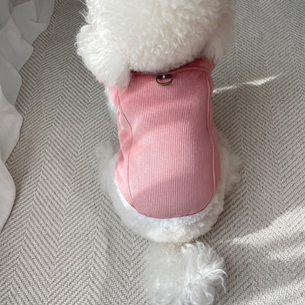 페오펫몰,그루밍독 반려동물 골덴 하네스 무스탕 조끼 S-2XL, 3 colors