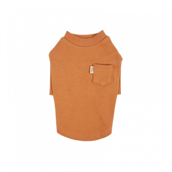 페오펫몰,그루밍독 반려동물 하프넥 포켓 강아지 기본 티셔츠 S-2XL, 4 colors