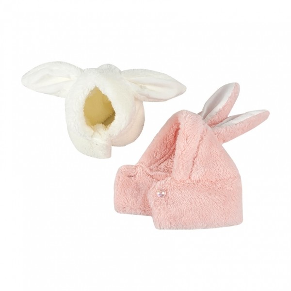 페오펫몰,그루밍독 반려동물 깡총 토끼 후리스 모자, 2 colors