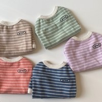 그루밍독 반려동물 캐주얼 크레용 단가라 점프 티셔츠 데일리룩 S-2XL, 5 colors