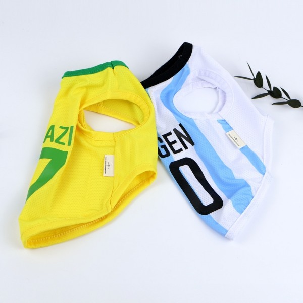 페오펫몰,그루밍독 반려동물 국가 축구 유니폼 쿨나시 S-2XL, 2colors