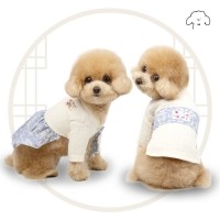 그루밍독 반려동물 오가닉 한복 S-XL, 2 kinds/2 colors