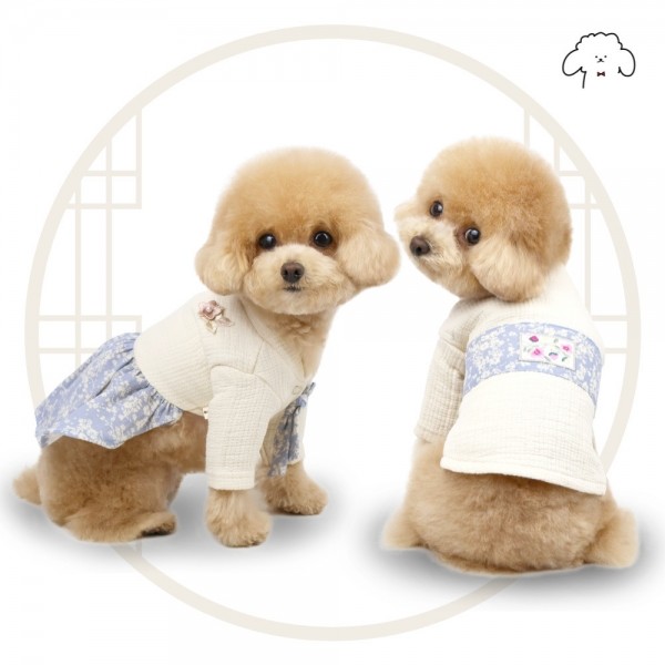 페오펫몰,그루밍독 반려동물 오가닉 한복 S-XL, 2 kinds/2 colors