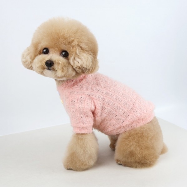 페오펫몰,그루밍독 반려동물 젤리 삼색단추 니트 S-2XL, 3colors