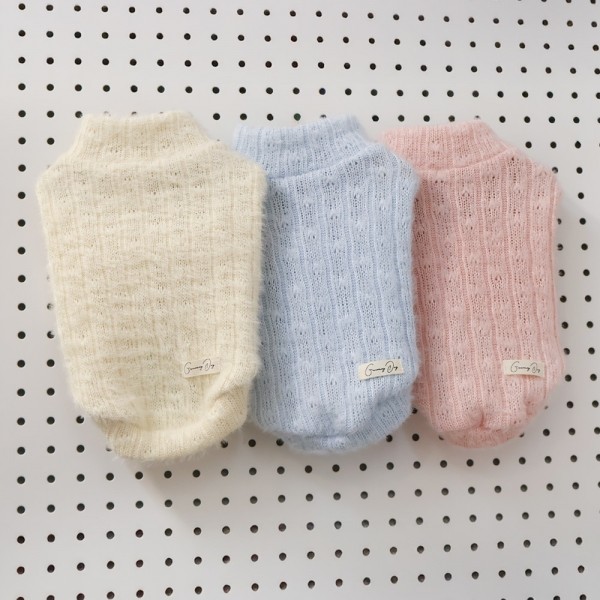페오펫몰,그루밍독 반려동물 젤리 삼색단추 니트 S-2XL, 3colors