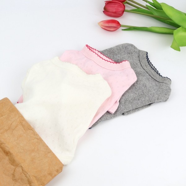 페오펫몰,그루밍독 반려동물 순면 핀콧 메리야스 티셔츠 XS-2XL, 3colors