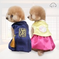 그루밍독 반려동물 댕냥이 전통한복 S-XL, 2kinds