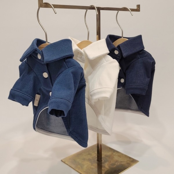 페오펫몰,그루밍독 반려동물 베이직 데님 스판셔츠 S-2XL, 3colors