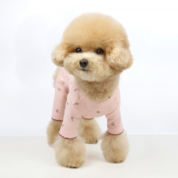 페오펫몰,그루밍독 반려동물 신축성 딸랑꽃 올인원 S-2XL, 2colors