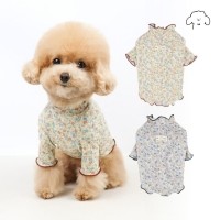 그루밍독 반려동물 블라썸 프릴 티셔츠 S-2XL, 2colors