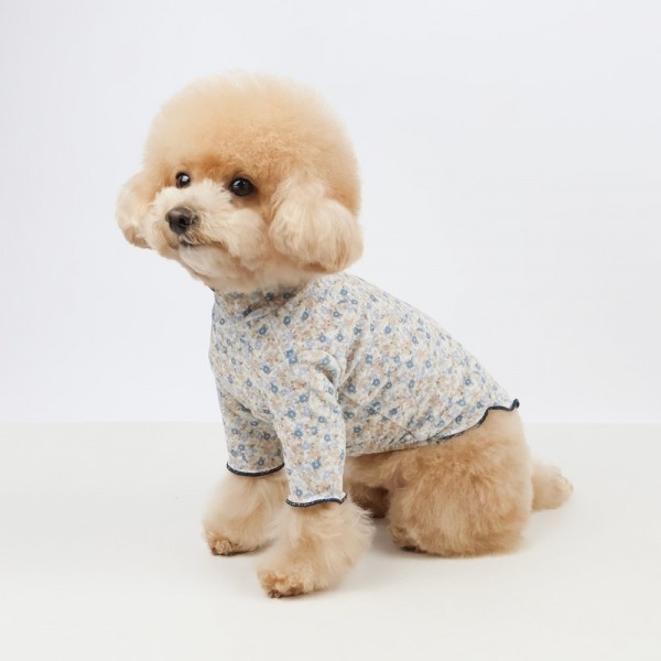 페오펫몰,그루밍독 반려동물 블라썸 프릴 티셔츠 S-2XL, 2colors